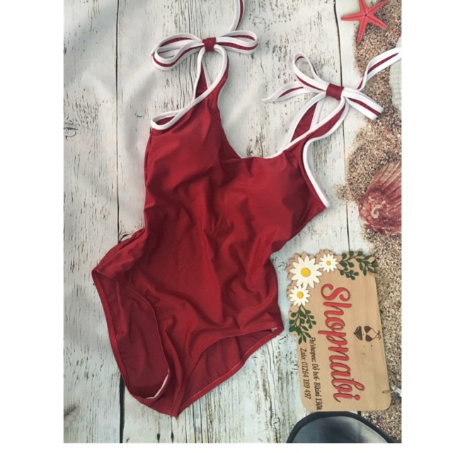 Bikini 1 mảnh nơ vai