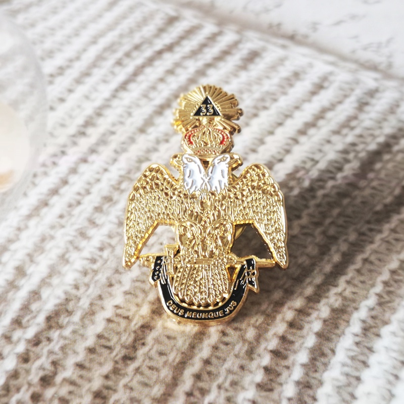 Huy Hiệu Cài Áo 33 Độ Hình Mason Freemason BLM48