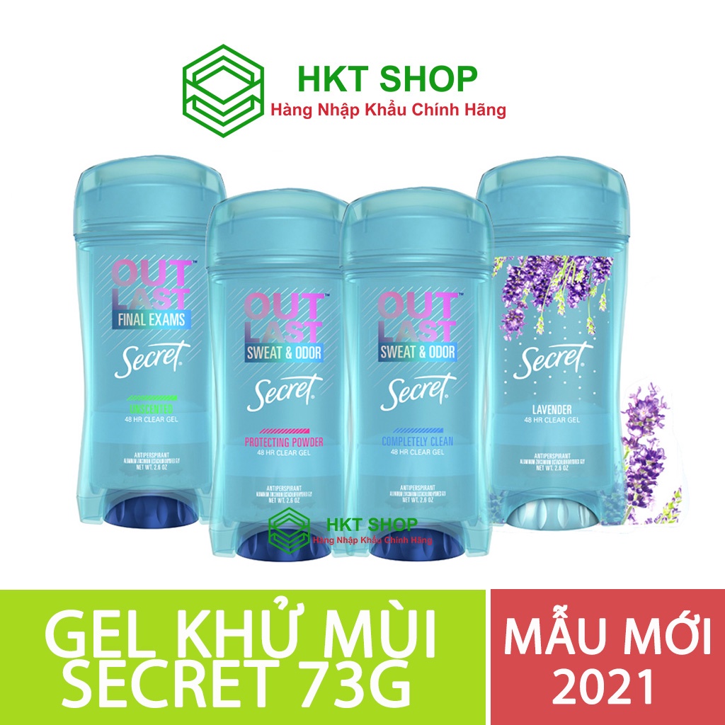 Lăn khử mùi nữ Secret Clear Gel 73g - HKT Shop