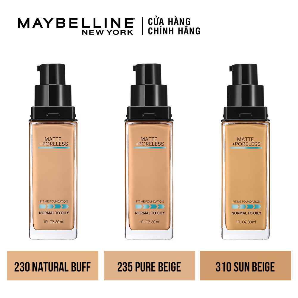 Kem nền mịn nhẹ, kiềm dầu Maybelline New York Fit Me 30ml #8