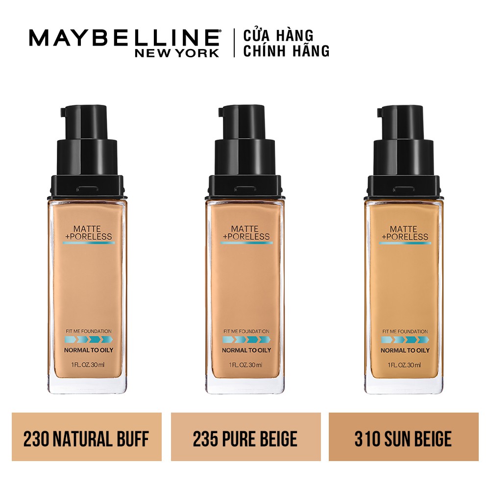 Kem nền mịn nhẹ, kiềm dầu Maybelline New York Fit Me 30ml