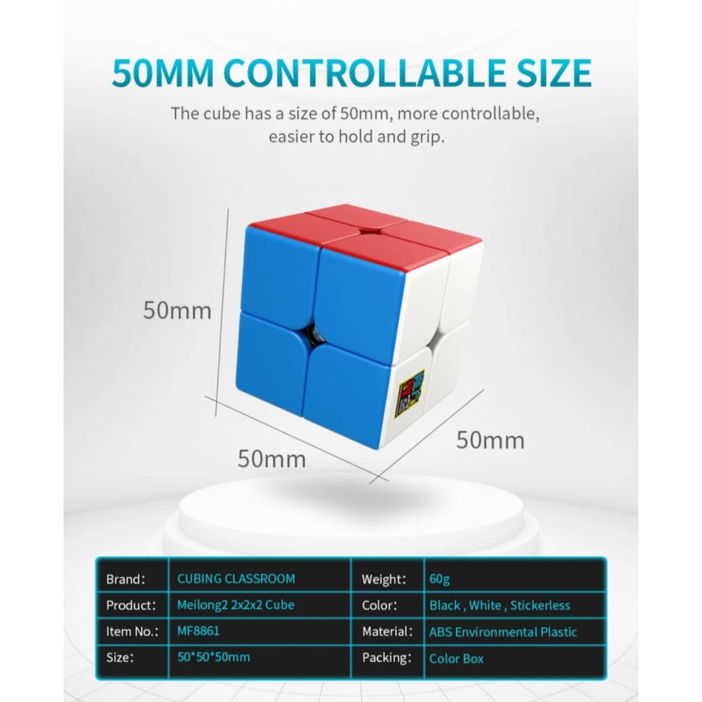 Khối Rubik 2x2 Mofang Mei Chính Hãng