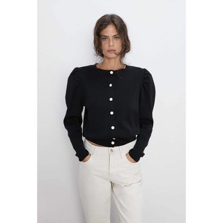 Áo cardigan tay bồng Zara- hàng dư xịn