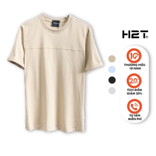 Áo Thun Nam H2T Form Slim Fit Tôn Dáng Trẻ Trung, Chi Tiết Xắn Tay Áo Mới Lạ, Cùng Viền Line Trước Ngực Tinh Tế 1450