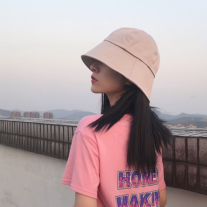 Nón Tai Bèo Chống Nắng Chống Tia UV Màu Sắc Đơn Giản Phong Cách Hàn Quốc