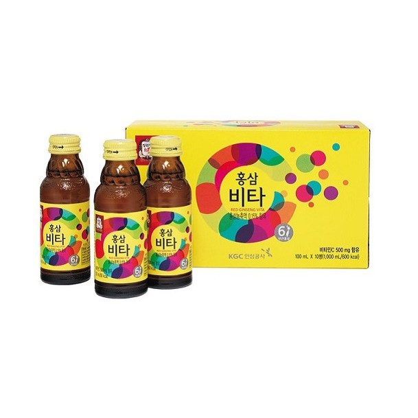 Nước uống tăng lực hồng sâm Vita KGC (100ml * 10 chai)