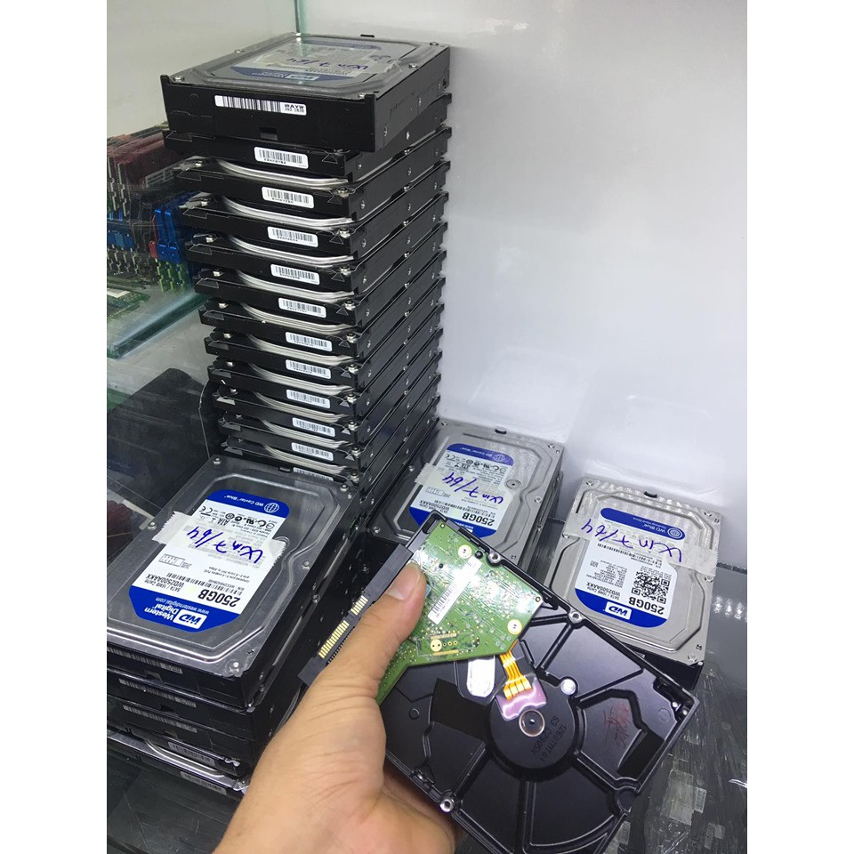 HDD 250G Hàng chuẩn tháo máy bộ tặng cáp sata bh 03 tháng