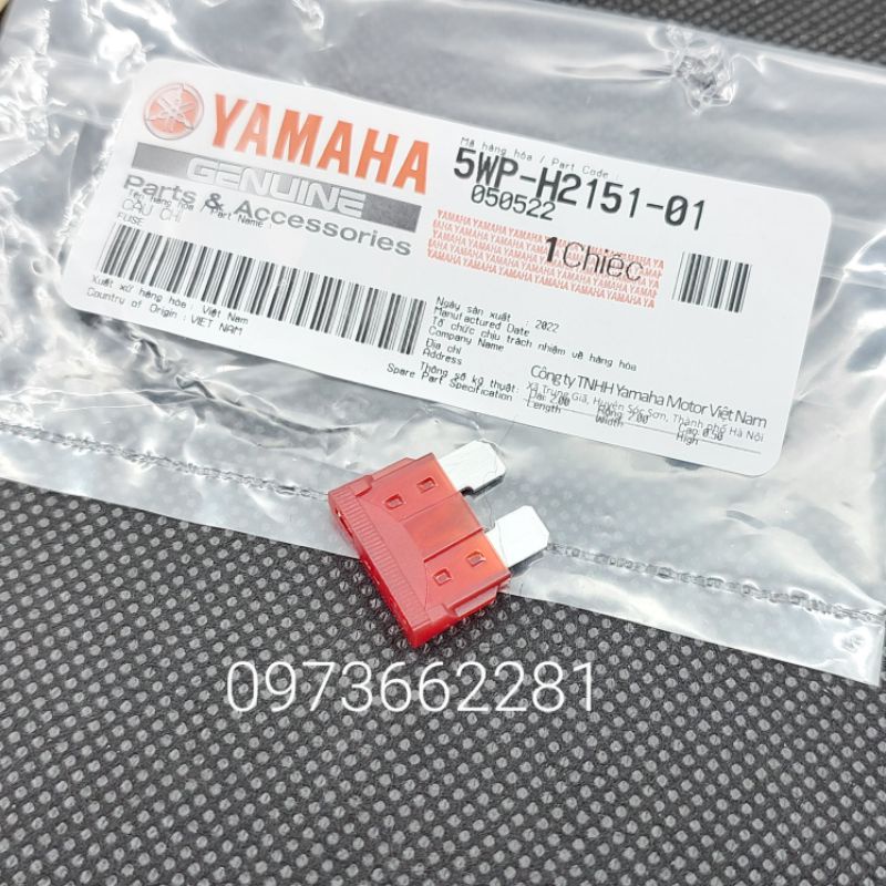 Cầu chì bình điện ắc quy xe EXCITER 135, MIO...zin Yamaha
