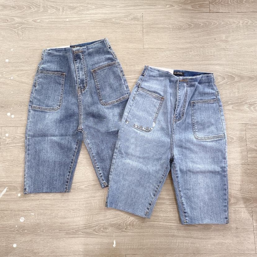 Quần jean NGỐ LỬNG 2 CÚC - 2 TÚI BẦU mẫu siêu hot - jean giãn N-P31