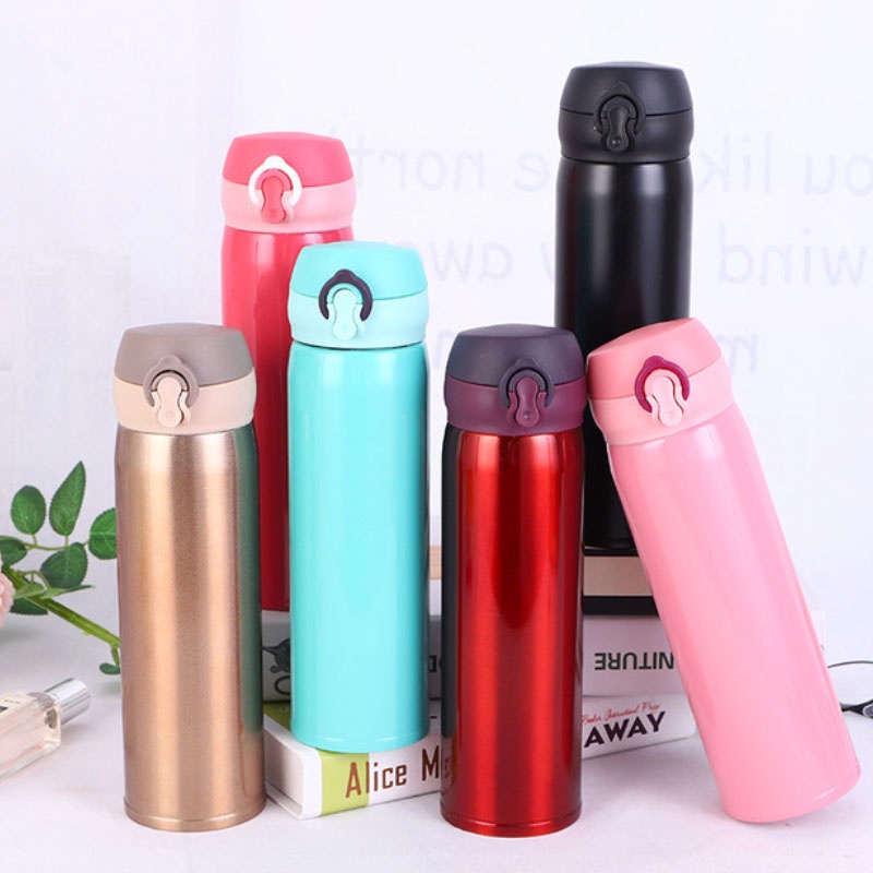Bình giữ nhiêt ly giữ nhiệt chất liệu inox cao cấp style Hàn Quốc dung tích 500 ML giữ nhiệt 8-12 tiếng