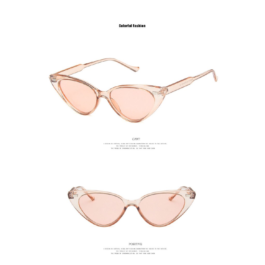 Kính Mát Gọng Nhỏ Hình Mắt Mèo Thời Trang Retro Chống Tia Uv400 Cho Nữ gentle monster | BigBuy360 - bigbuy360.vn