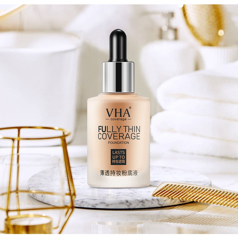 VHA thin transparent Longwear Foundation Custom concealer oil control durable waterproof and sweatproof isolation BB cre