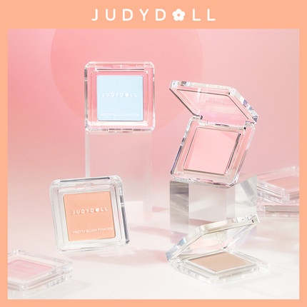 Judydoll Phấn Má Hồng Đơn Sắc Màu Cam Hoa Đào Màu Tím Đào Tự Nhiên