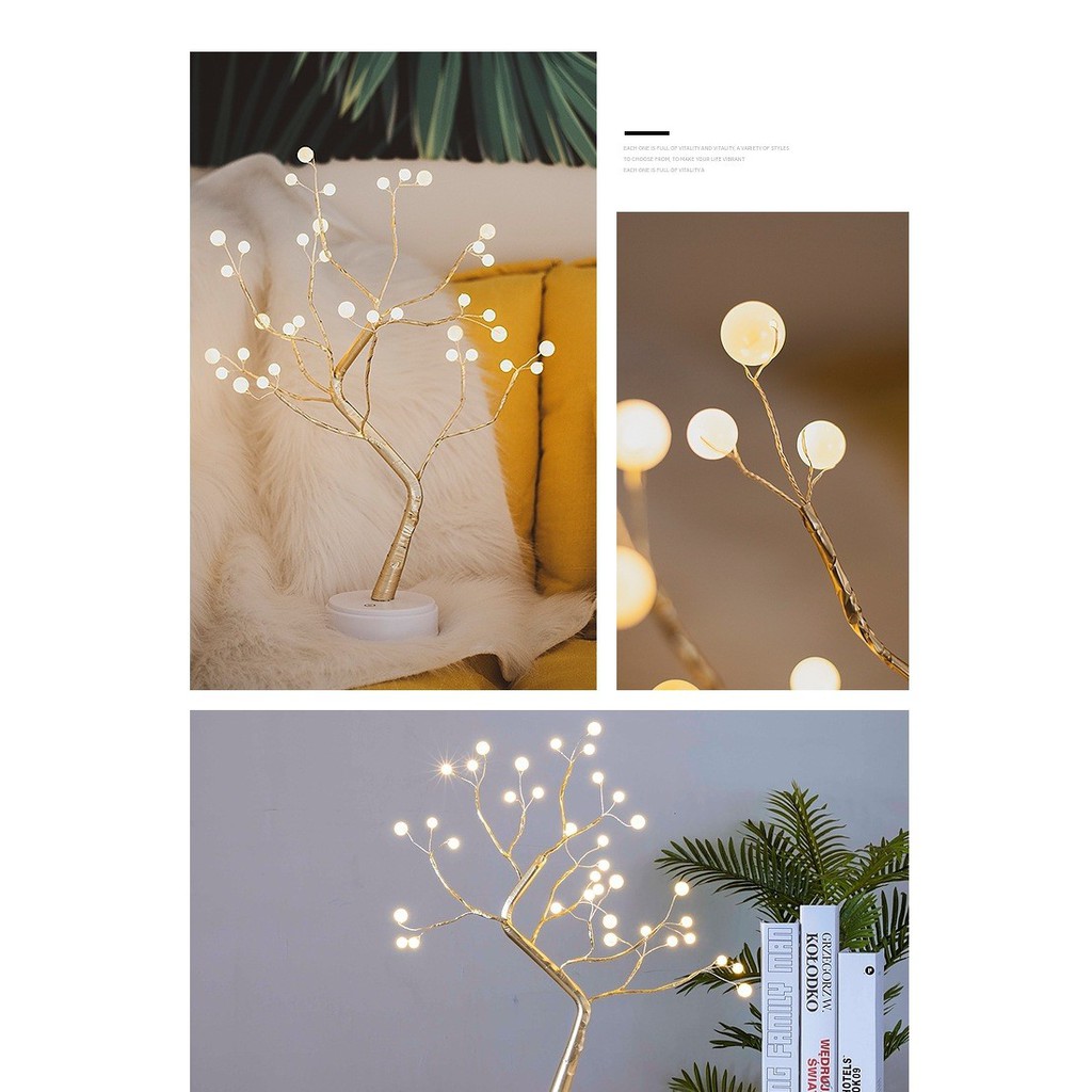 Đèn led hình cây trang trí phòng ngủ phòng khách siêu đẹp CÓ BẢO HÀNH