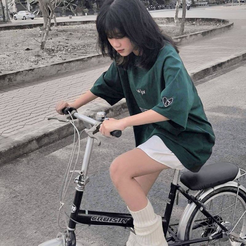 Áo Thun Xanh Rêu Sadluv Áo Thun Tay Lỡ Form Rộng Unisex 38-65kg Nam Nữ Phong Cách Ullzang