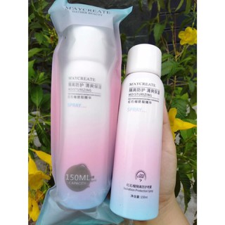 Xịt dưỡng ẩm trắng da Maycreate 150ml