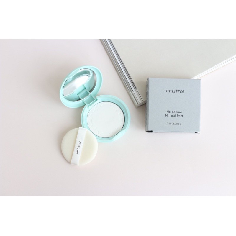 Phấn Phủ Nén Kiềm Dầu Innisfree No Sebum Mineral Pact 8.5g ( mẫu mới 2019 ) | BigBuy360 - bigbuy360.vn