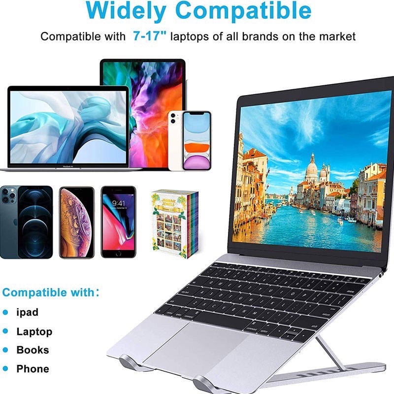 Giá đỡ laptop,ipad, macbook, kệ đỡ máy tính cao cấp kèm hộp đựng, hỗ trợ tản nhiêt, gấp gọn