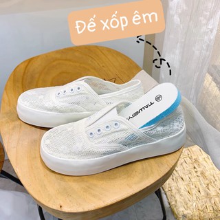 🍓 [Có sẵn 35] Giày Đế Bánh Mì Ulzzang Đạp Gót Đi Được 2 Kiểu Dễ Phối Đồ