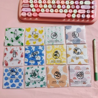 GIẤY NOTE GHI CHÚ TRONG SUỐT HỌA TIẾT DỄ THƯƠNG MR. PAPER