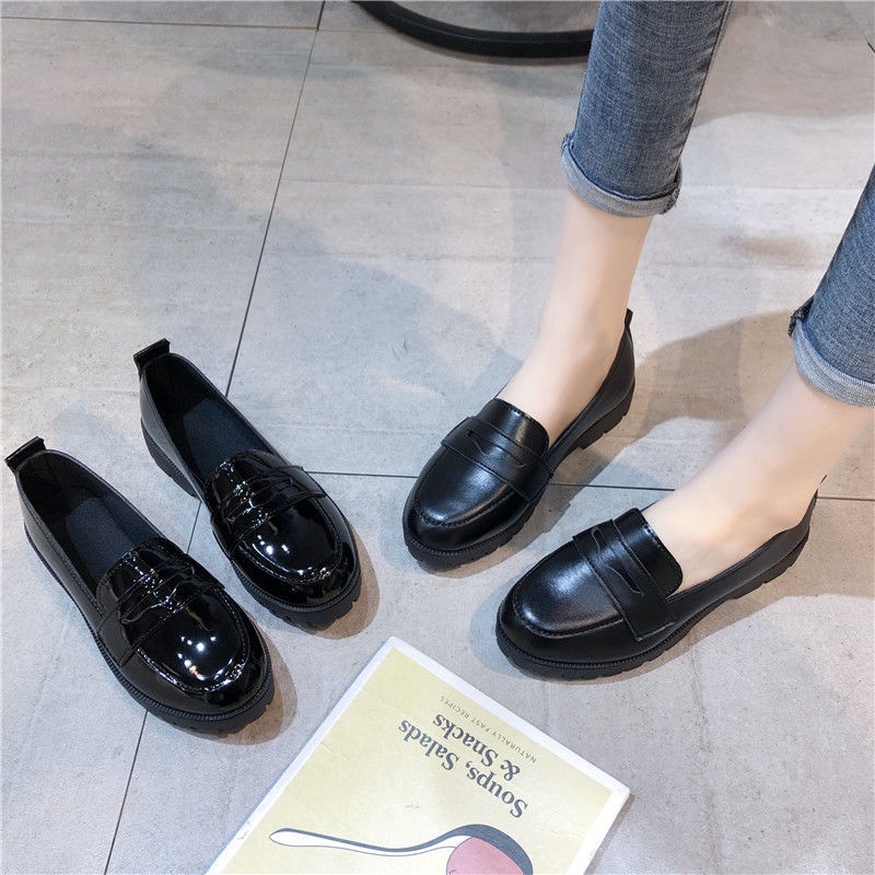 Giày Da Đế Dày Size Lớn 32-45 41 42 Phong Cách Lolita Nhật Bản Cho Nữ