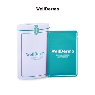 [Trung tâm mua sắm chính thức] Mặt nạ Ampoule làm dịu cây trà Wellderma Chadew (Vỏ) 10 miếng / 1 hộp
