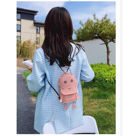 Túi dệt tay dễ thương tự làm túi đeo vai chất liệu