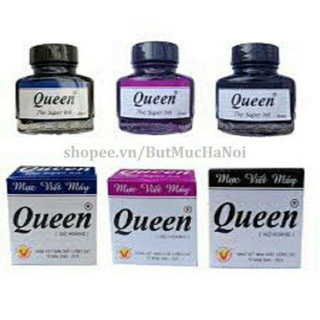 Mực bút máy viết máy QUEEN 30 ml