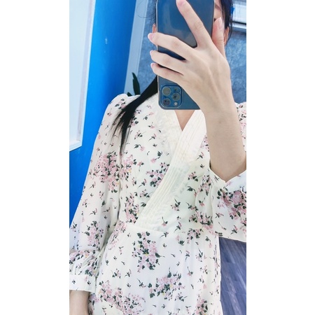 ĐẦM HOA ĐẮP CHEO, TAY PHỒNG, FREE SHIP KÈM ẢNH THẬT SHOP CHỤP | BigBuy360 - bigbuy360.vn