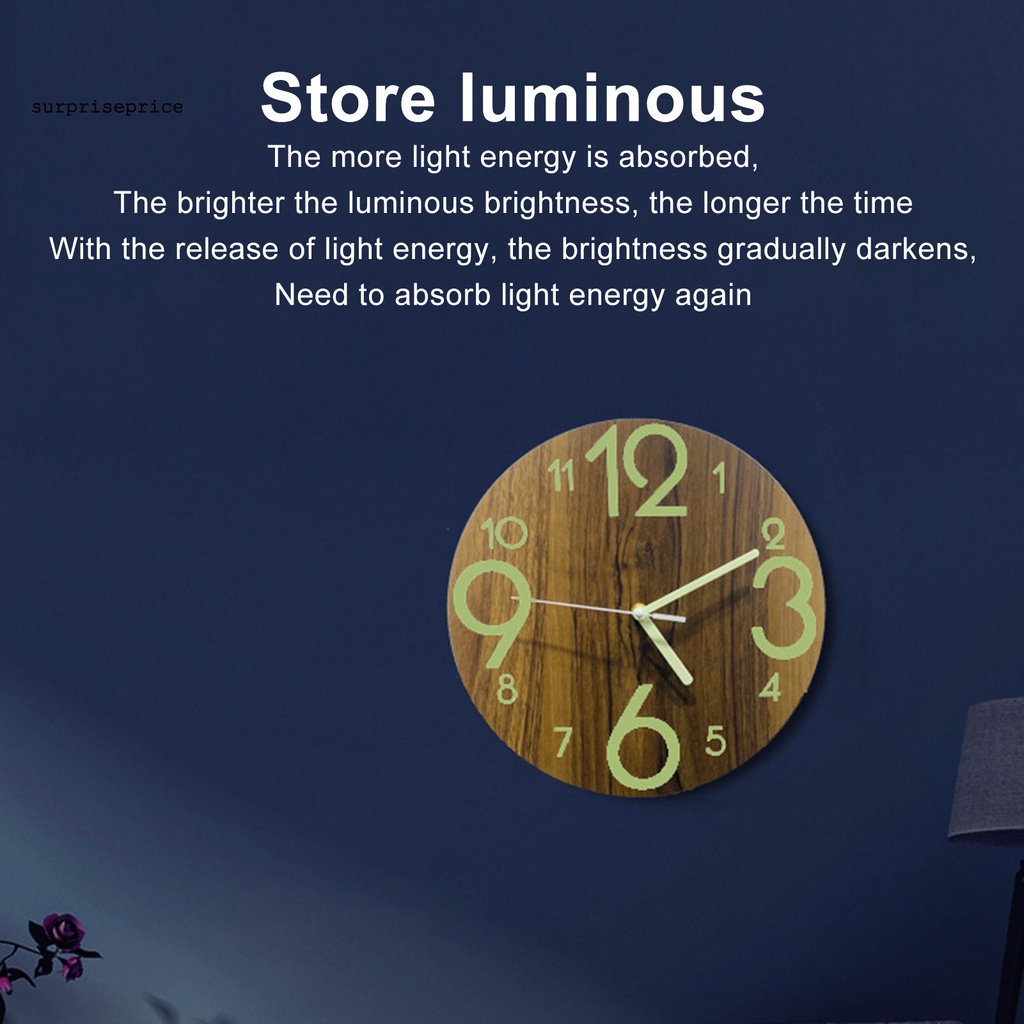 Đồng hồ treo tường phát quang 2 kiểu độc đáo trang trí nhà cửa