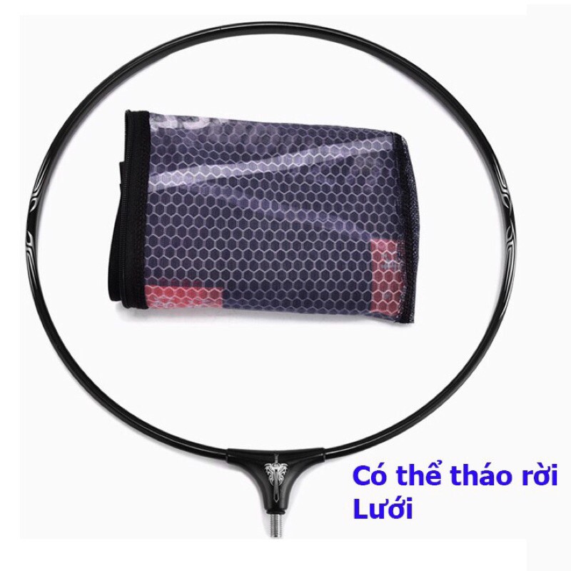 Vành vợt cá carbon có thể tháo rời đủ size