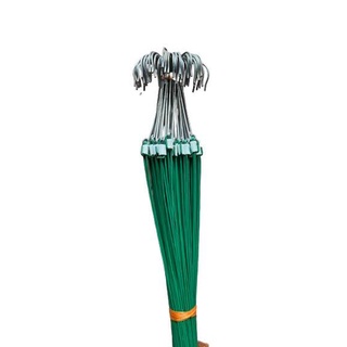 Móc kẽm xanh bọc nhựa treo chậu lan dài 70cm 80cm 90cm