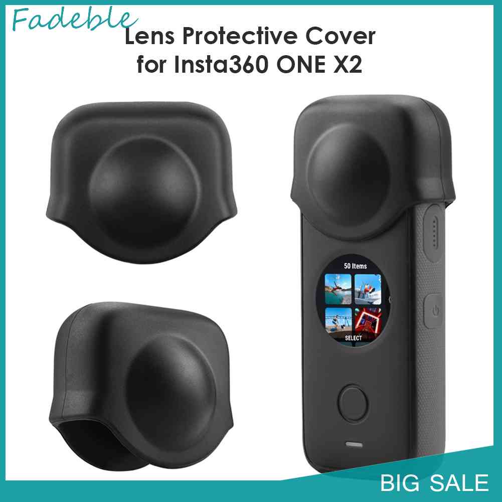 Nắp Bảo Vệ Ống Kính Máy Ảnh Bằng Silicone Chống Trầy Cho Insta360 ONE X2