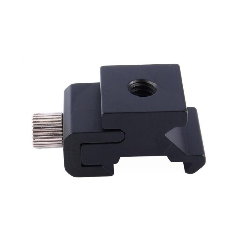 Đầu gắn đèn flash camera DSLR có khung trượt và lỗ vít 1/4&quot;