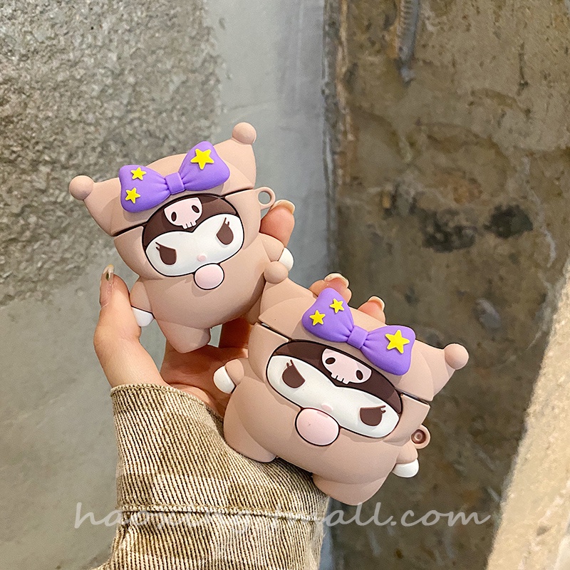 Vỏ Bảo Vệ Hộp Sạc Tai Nghe Airpods 3 Pro AirPods3 Họa Tiết Kuromi Dễ Thương Mẫu Mới 2021 Ốp