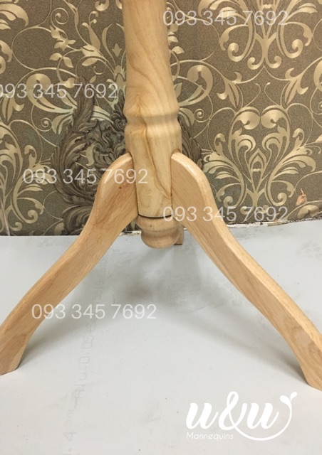 Chân gỗ manocanh xịn sò chắc chắn (kèm cây inox và pát tăng)
