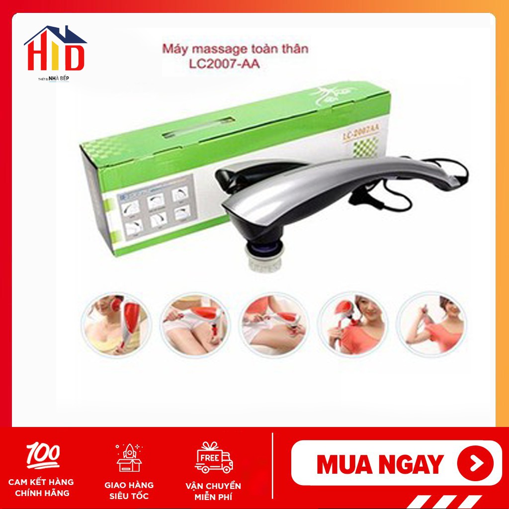 [BẢO HÀNH 12 THÁNG] Máy Massage Cầm Tay 3 Đầu Energy King LC-2007AA