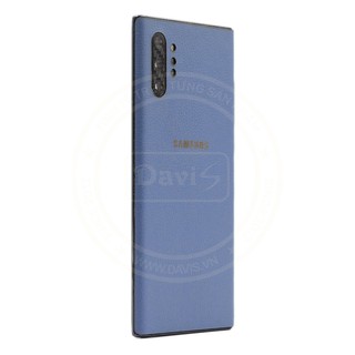 Miếng dán da Galaxy Note 10 plus - Da thật nhập khẩu cao cấp - Davis