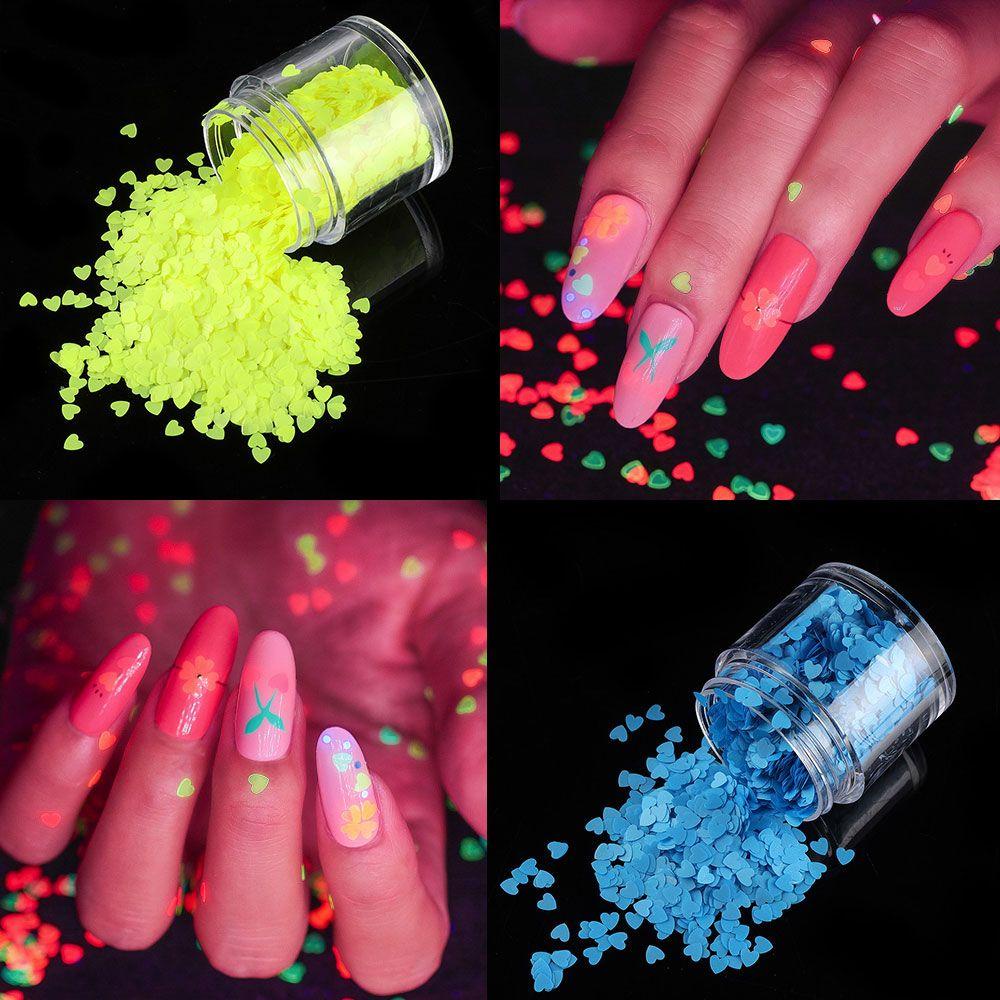 Kim Tuyến Dạ Quang 3D Lấp Lánh Trang Trí Móng Nghệ Thuật