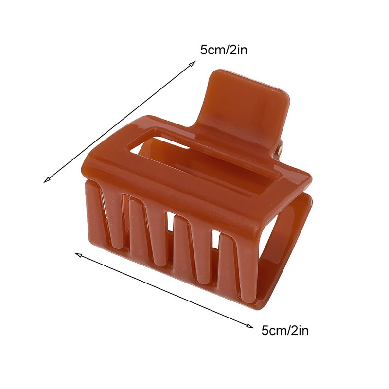 Kẹp tóc hình chữ nhật chất liệu acrylic thời trang