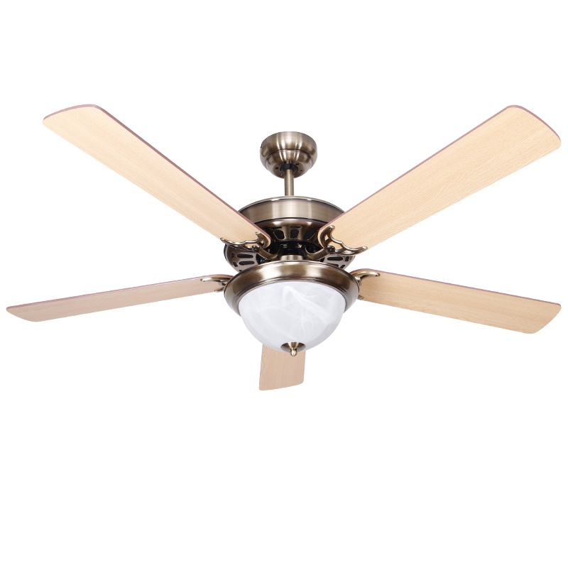 Quạt trần đèn S121,SuperVilighting, Động cơ Đồng DC50W, số cánh 05, sải cánh 1,32m, Bảo hành động cơ 48 tháng.