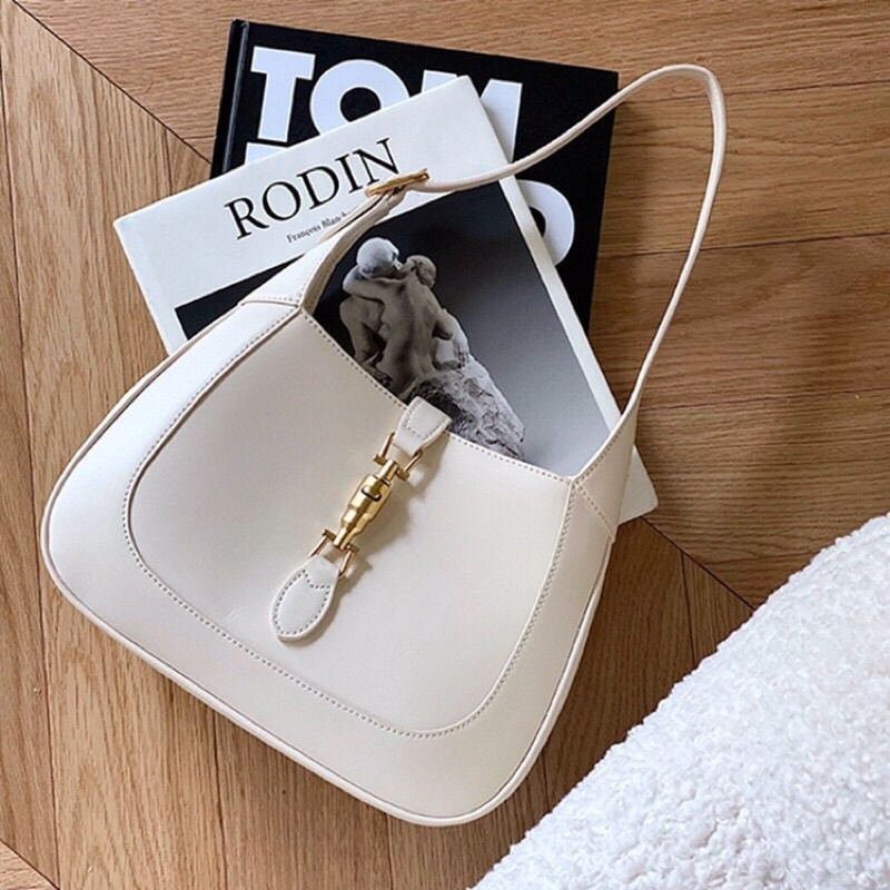 Túi Xách Nữ Đeo Vai Kẹp Nách Màu Trắng Đen K2