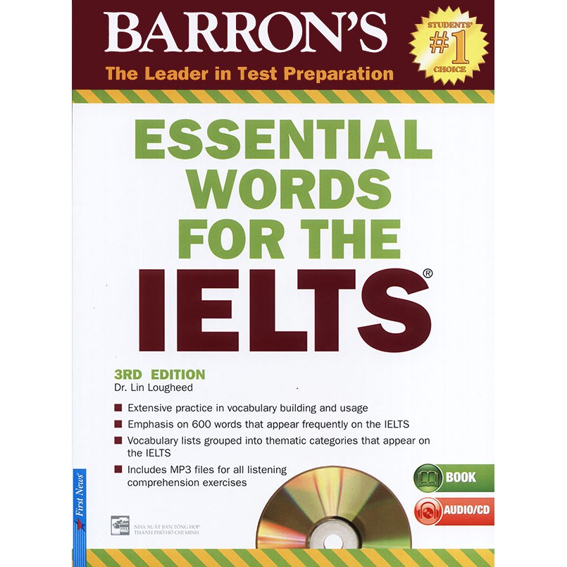 Sách - Barron's Essential words for the IELTS - 3rd edition (kèm CD) Tặng Kèm Sổ Tay