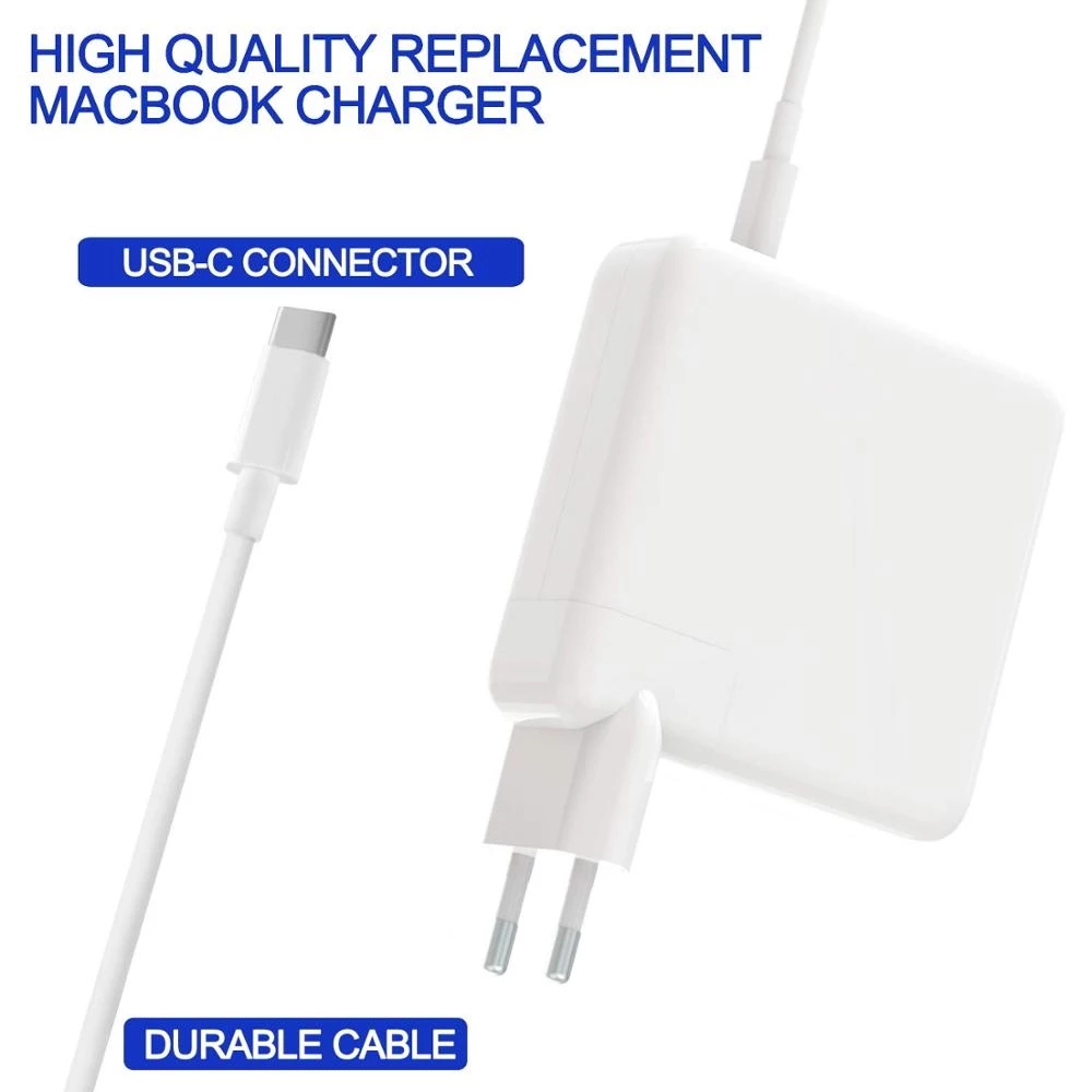 30W 61W 87W 96W USB C PD Laptop Charger Power Adapter with Type C Charging Cable for MacBook