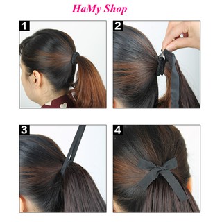 Tóc giả cột đuôi màu line cực đẹp (đủ màu)