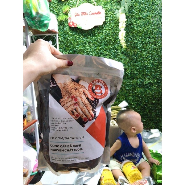Gói nhỏ dùng thử Bã cafe 100g đắp mặt