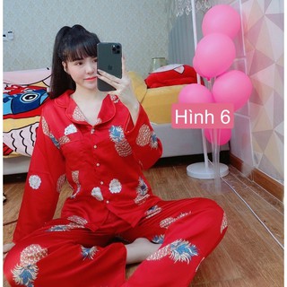 Đồ mặc nhà Pijama lụa satin mát mịn