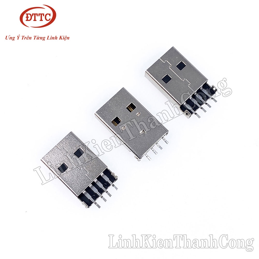 Cổng USB Đực 2.0 Type A 4 Chân Loại Dán SMD