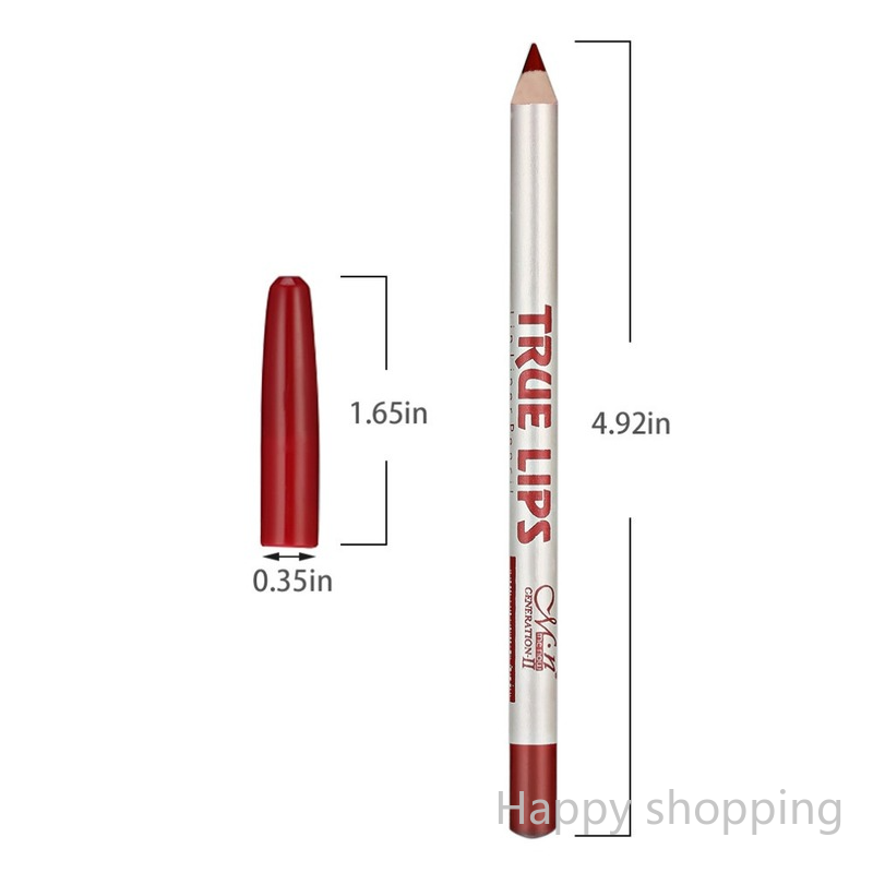 (Hàng Mới Về) Chì Kẻ Viền Môi 12 Màu Sắc Tùy Chọn Chống Thấm Nước | BigBuy360 - bigbuy360.vn