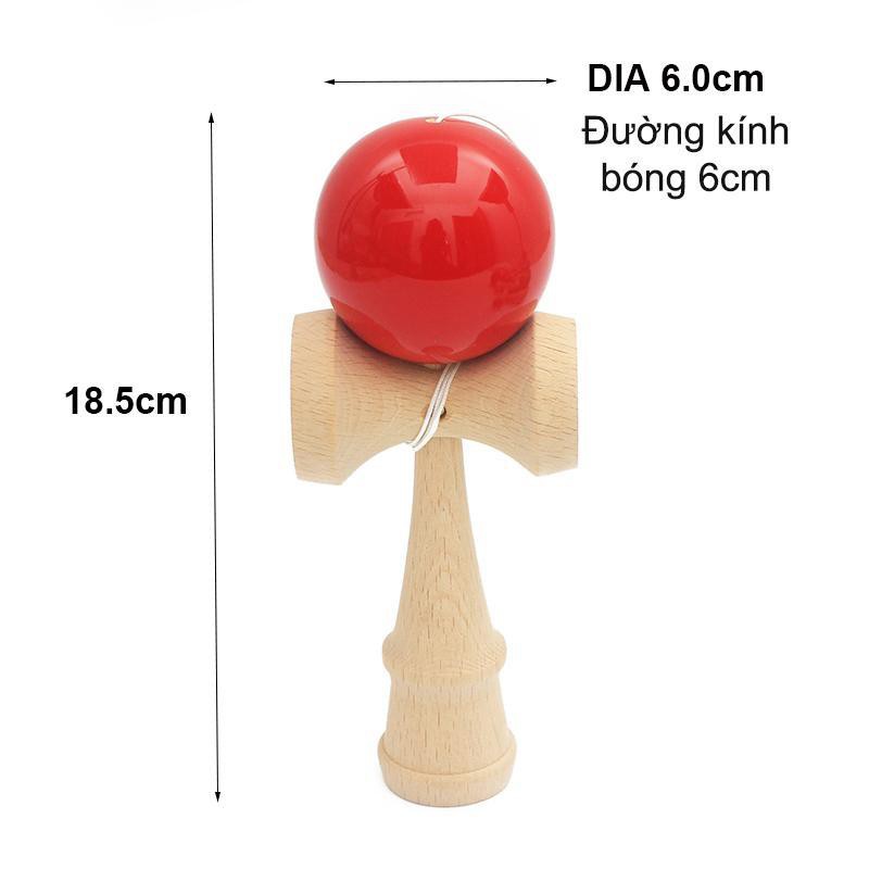 Đồ chơi Kendama bằng gỗ - Trò chơi truyền thống của Nhật Bản - Đồ chơi gỗ thông minh cho bé